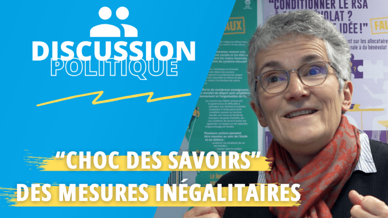 discussion politique - "choc des savoir" des mesures inégalitaires
