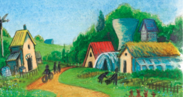 Dessin de Gwenaël de Bonneval pour Le Livre de Poche pour illustrer Demain sera beau.