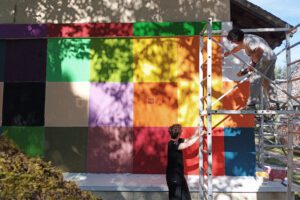 Chantier jeunes à Méry, août 2025. Virginie de Galzain