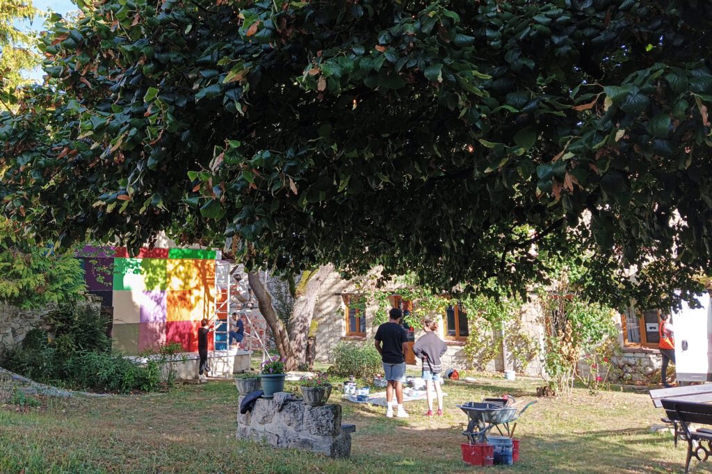 Chantier jeunes à Méry, août 2025. Virginie de Galzain